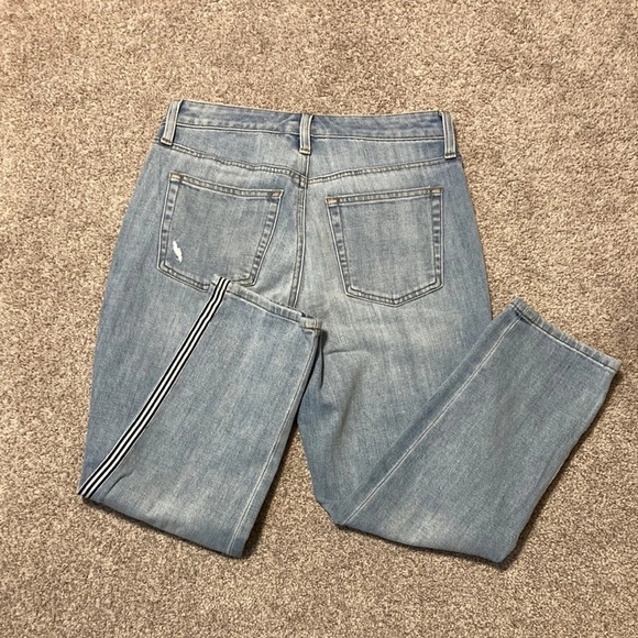 Talbots Modern Ankle Jean Navy and White Side Ribbon Trim 2P - Picture 16 of 16